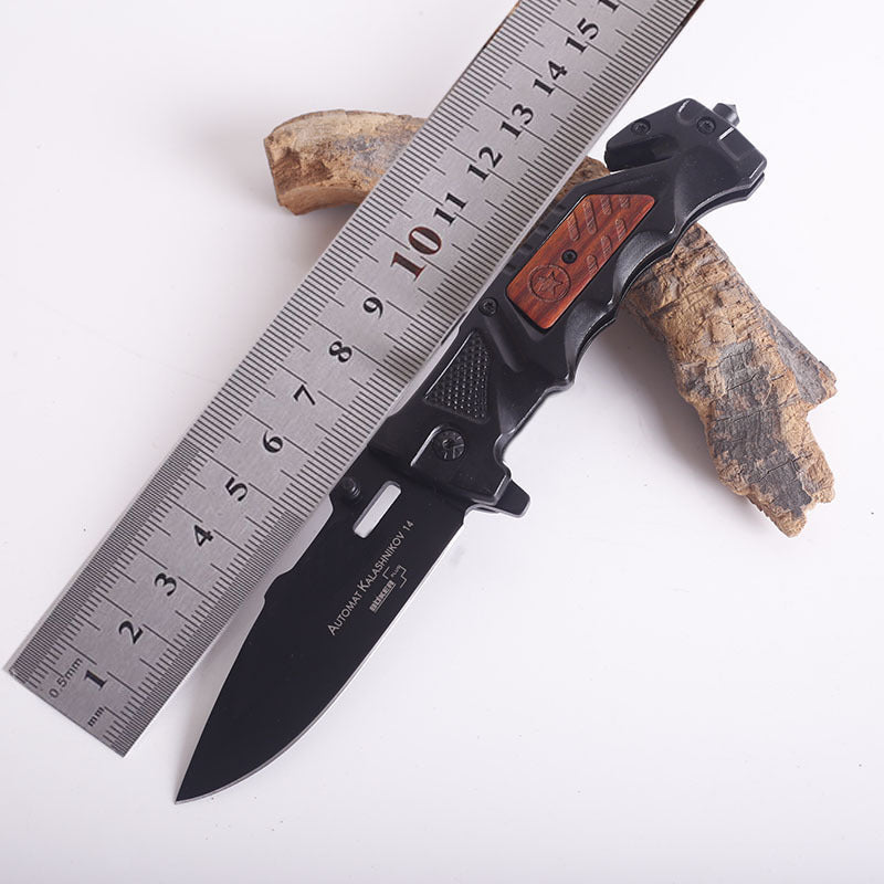 Camping Survival Defense Outdoor Aluminum Handle Folding Knife