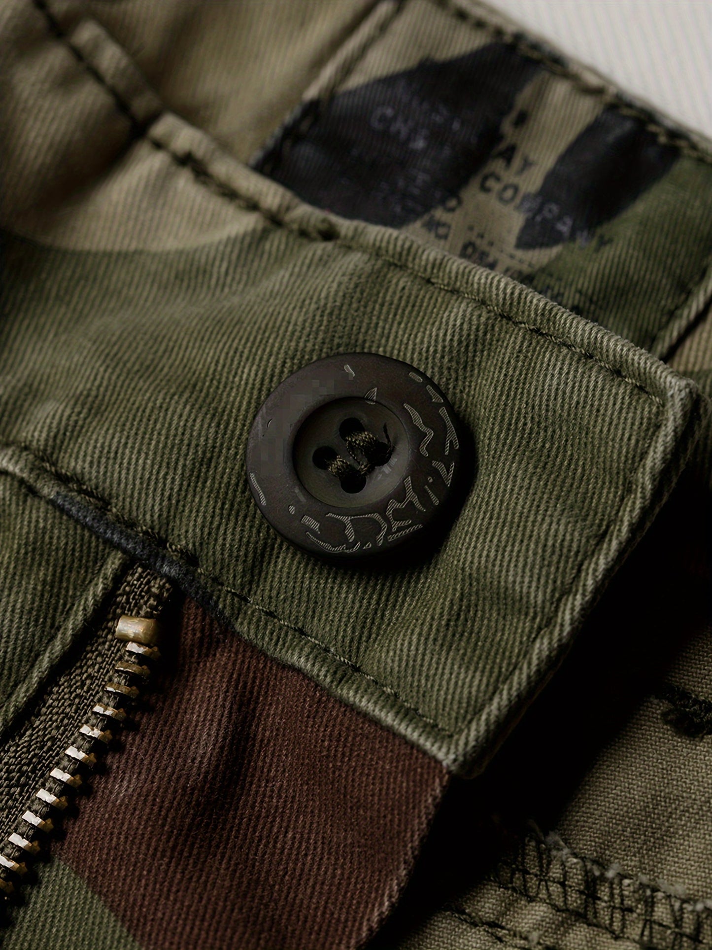 Men's Tactical Camo Cargo Pants - Overalls with Multi Flap Pockets, Loose Fit, and Durable Fabric for Outdoor Enthusiasts - Perfect for Hiking, Fishing, and Camping Adventures