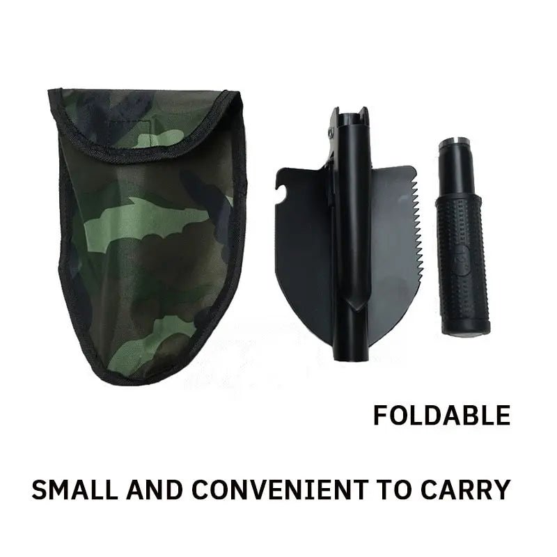 1PC Engineer Shovel Military Shovel Outdoor Multifunctional Folding Military Shovel Vehicle Camping Fishing Shovel Pickaxe - Tactinest.com