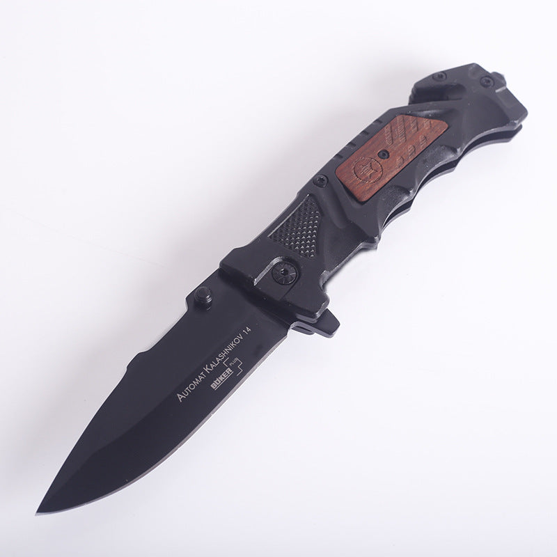 Camping Survival Defense Outdoor Aluminum Handle Folding Knife