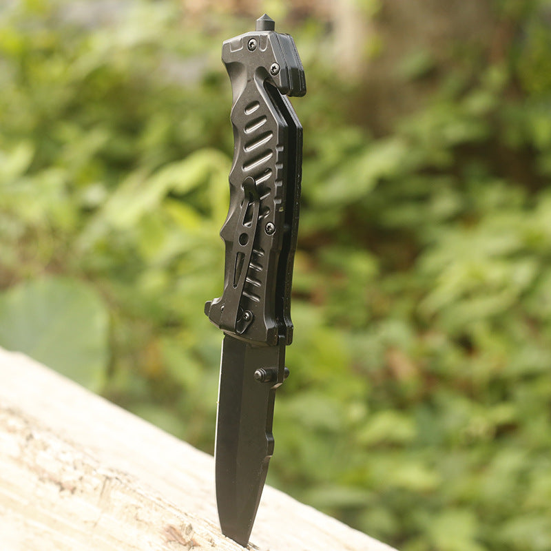 Camping Survival Defense Outdoor Aluminum Handle Folding Knife