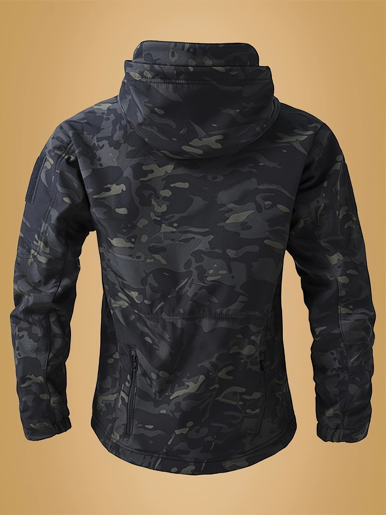 Men's Tactical Camouflage Jacket - Autumn and Winter Medium-Long Jacket with Hat and Zipper Closure, Jacket