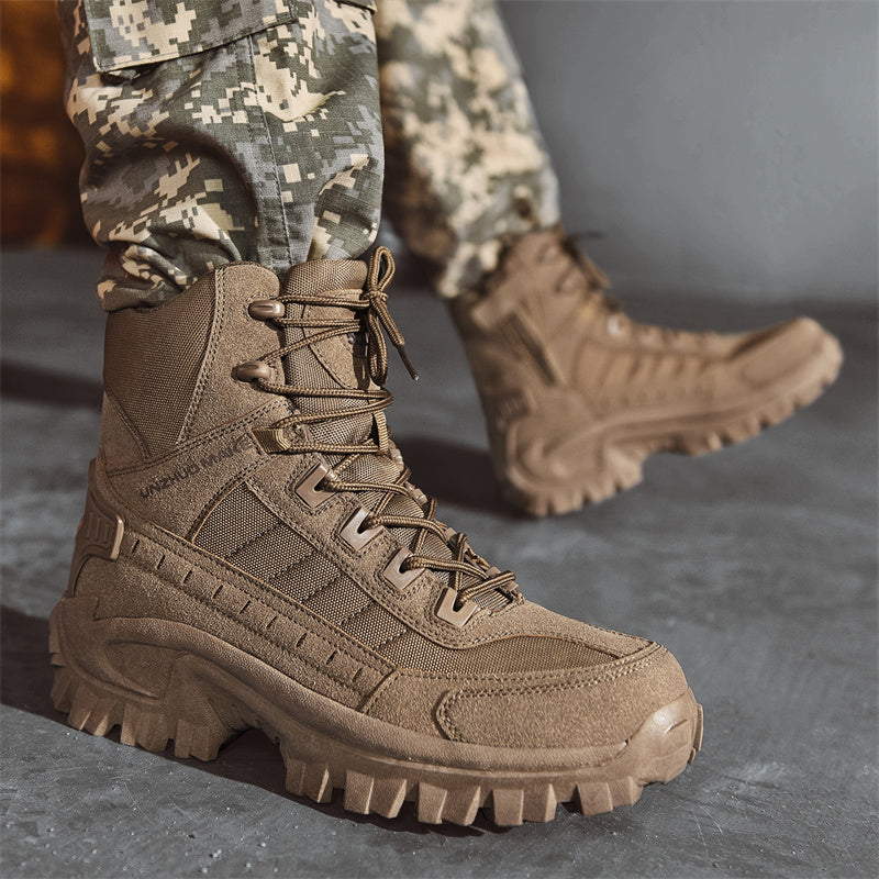 Men's Tactical Footwear for Hiking - Anti-Slip, Breathable, Sturdy Sole for Outdoor Adventures