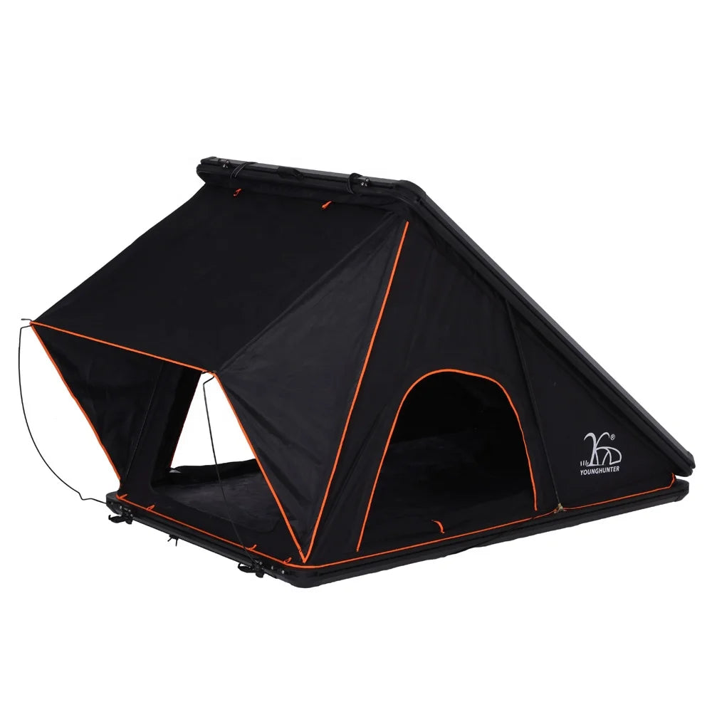 Hot Selling Triangle Aluminum Hard Shell Off Road Suv Cars Pop up Outdoor Roof Top Tent With Annex