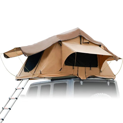 280TC 2000 Waterproof Lattice Cloth Rooftop Tent Camping Essentials for Mobile Home FCJ for 2-3 People