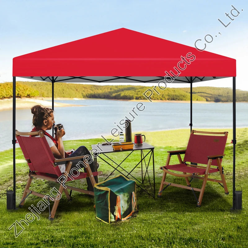 USA STOCK Outdoor Commercial Canopies Waterproof Easy Setup 10x10 Heavy Duty Pop up Canopy Tent Includes Wheeled Carry Bag