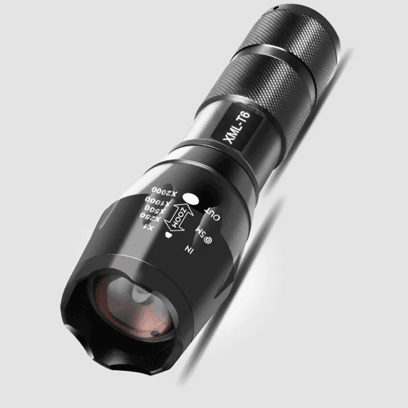 LED Rechargeable Flashlight Pocketman XML T6 linterna torch 18650 Battery Outdoor Camping Powerful Led Flashlight