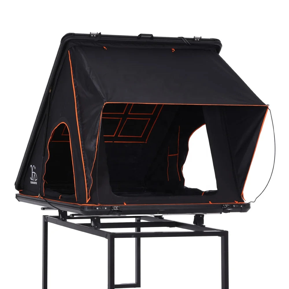 Hot Selling Triangle Aluminum Hard Shell Off Road Suv Cars Pop up Outdoor Roof Top Tent With Annex