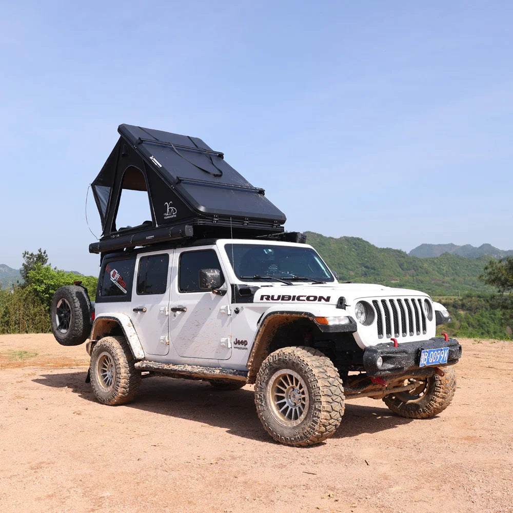 210x130x150cm Aluminum Hard Shell Suv Pop up New Style Triangle Car Roof Top Tent