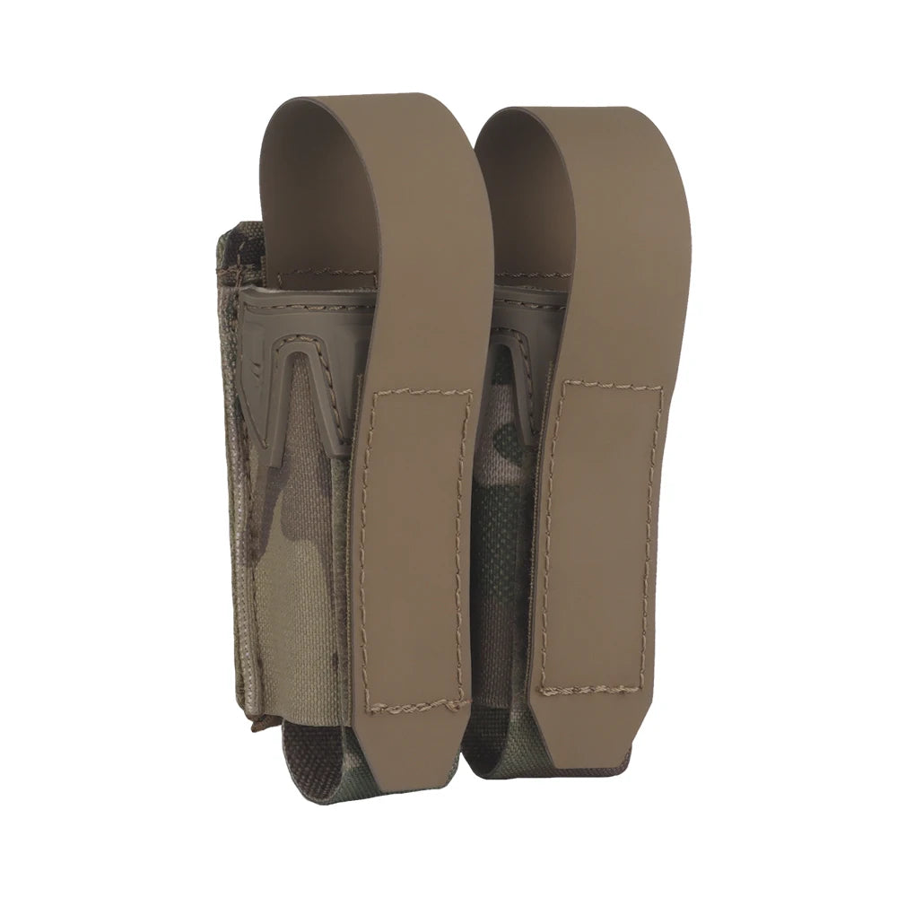 9MM Double Mag Pouch Agilit Style Pincers Pistol Magazine Pouch MOLLE Quick Release Airsoft Hunting Vest Tactical Belt Gear