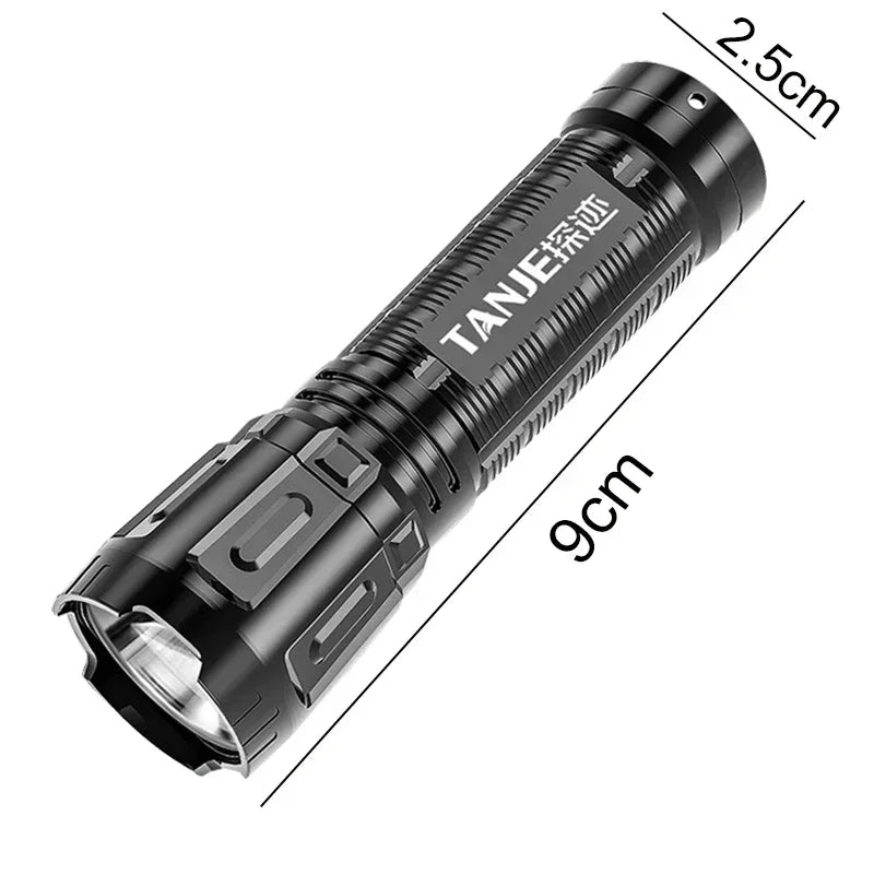 Powerful Led Flashlight Waterproof Tactical Flashlights USB Rechargeable Torch Lantern For Camping Hiking Outdoor Lighting Light