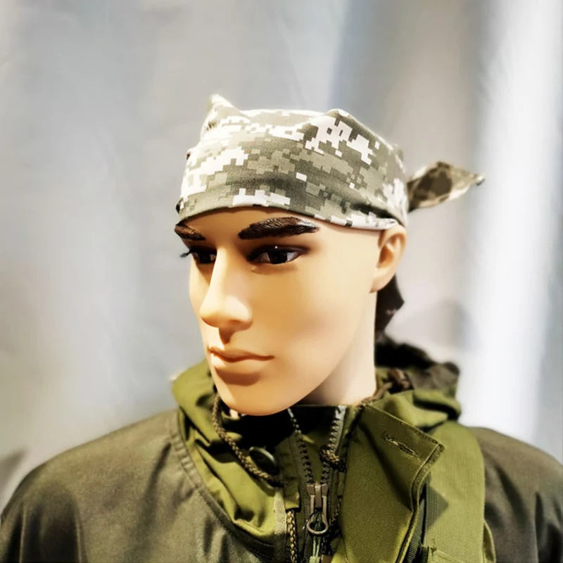 Mege Tactical Headscarf Camouflage Scarf AT-FG Kerchief Headcover Outdoor CS go Autumn Cap