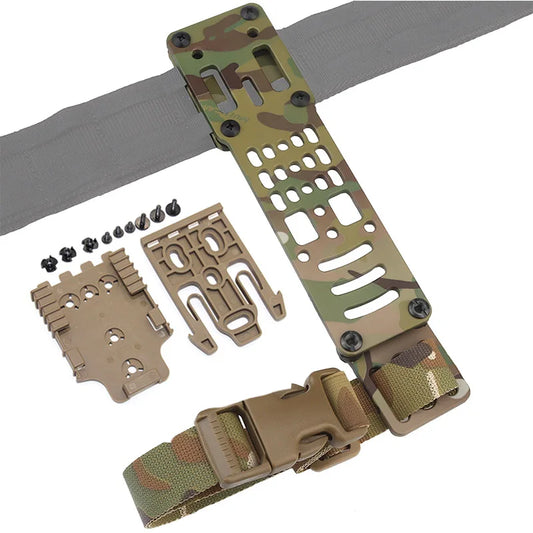 Drop Leg Holster Adapter Duty Belt Accessories Adjustable Modular Holster Adapter Thigh Strap Compatible Safariland QLS Kit