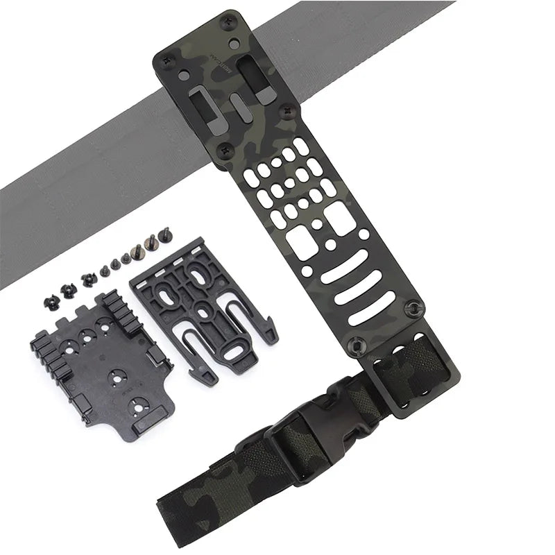 Drop Leg Holster Adapter Duty Belt Accessories Adjustable Modular Holster Adapter Thigh Strap Compatible Safariland QLS Kit