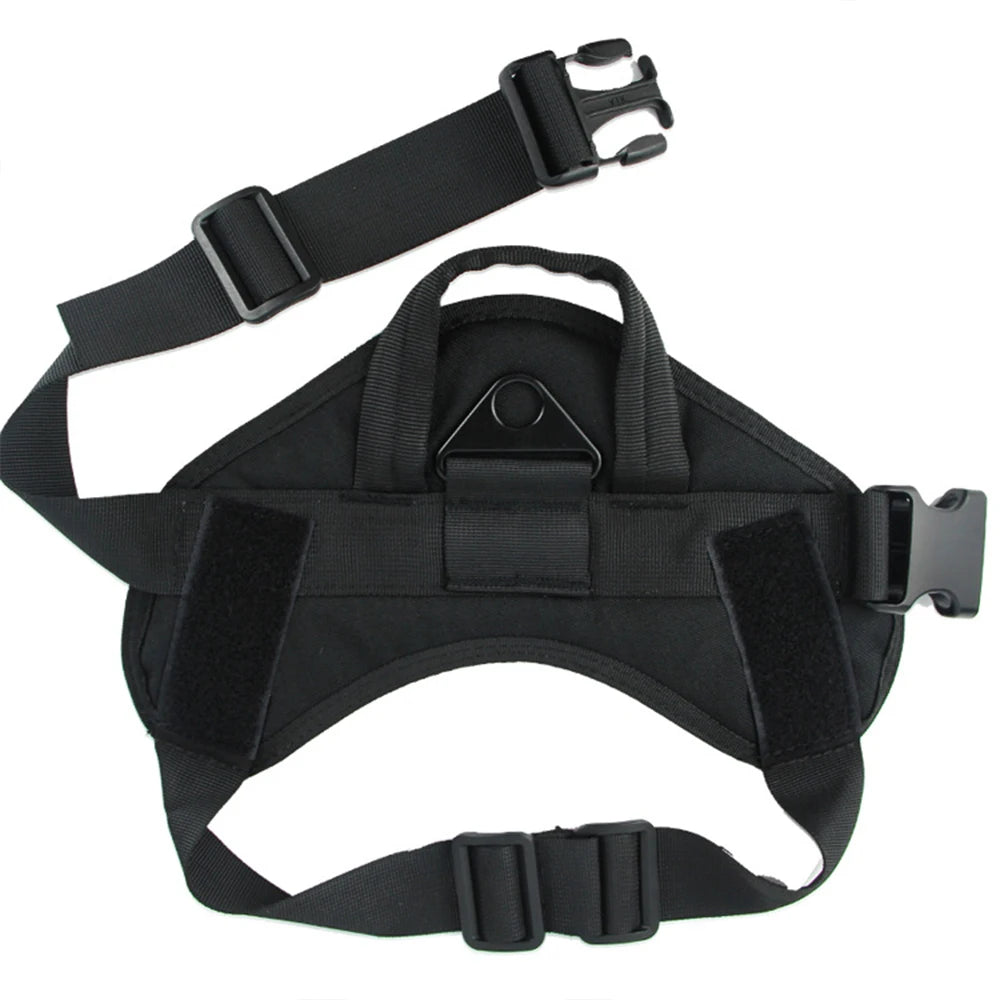 Dog Vest Tactical Dog Training Vest Chest Harness Traction Outdoor Training Adjustable Dog Pets Accessories