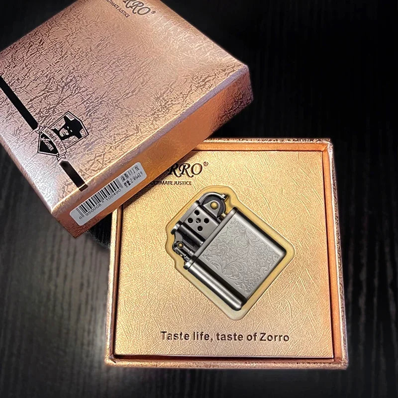 ZORRO Vintage Metal Constantine Kerosene Lighter Flint Copper Oil Gasoline Cigarette Lighter Antique Series Lighter