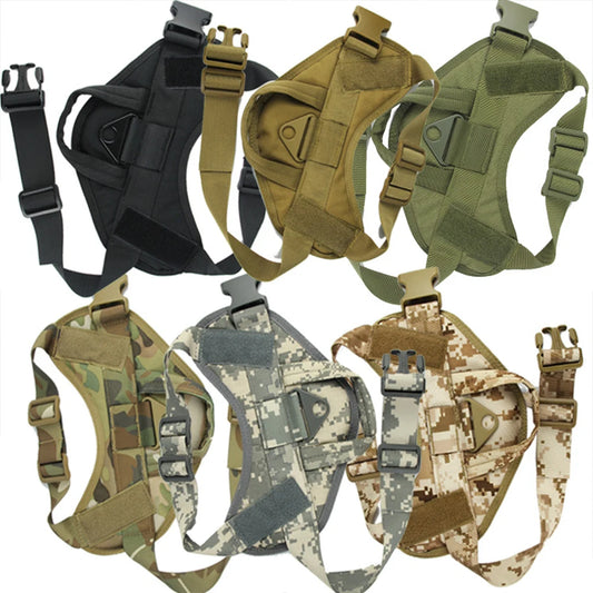 Dog Vest Tactical Dog Training Vest Chest Harness Traction Outdoor Training Adjustable Dog Pets Accessories