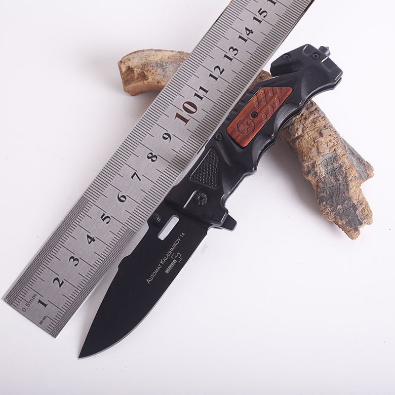 Camping Survival Defense Outdoor Aluminum Handle Folding Knife - Tactinest.com