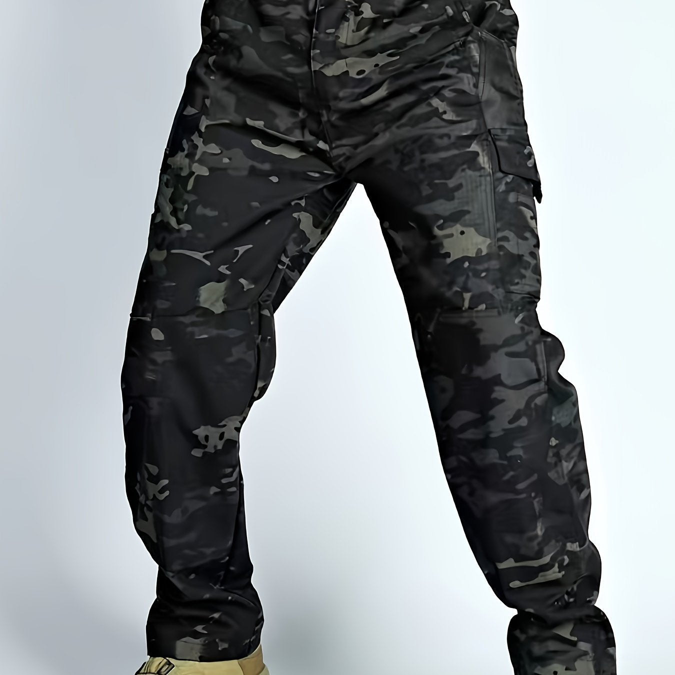 Men's Tactical Pants, Wear - resistant Quick - drying Multi - pocket Cargo Pants For Outdoor Hiking Trekking (Belt Not Included) - Tactinest.com