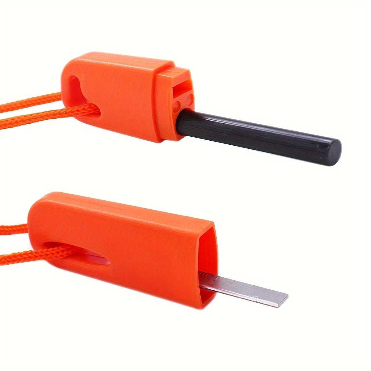 1 - piece Emergency Fire Starter Stick with Serrated Scraper and Magnesium Flint: Durable, Uncharged Outdoor Survival Tool for Camping and Hiking - Tactinest.com