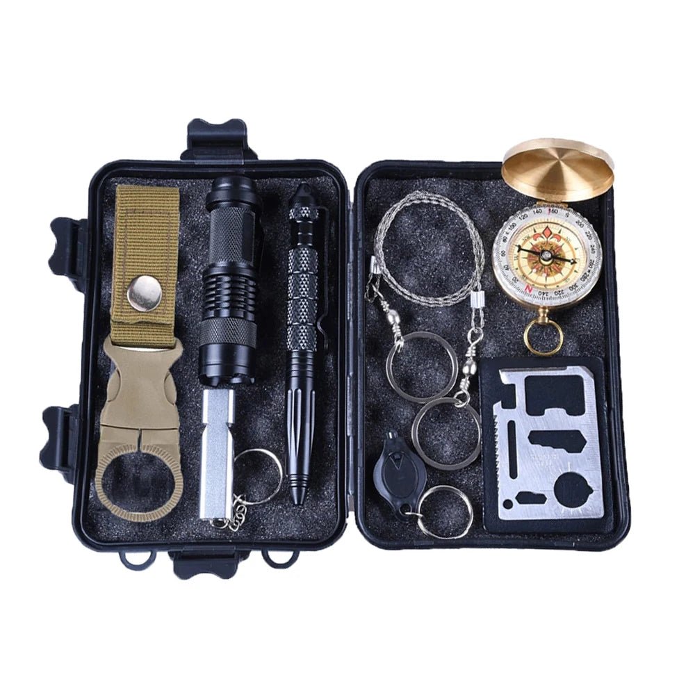 11 in 1 Survival kit Outdoor Camping Equipment Travel Militar Emergency Supplies First aid kits Tactical survival Tools - Tactinest.com