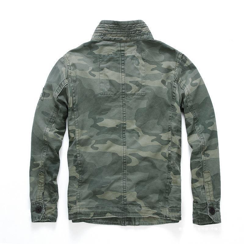 Men's Jacket Autumn Military Workwear Outdoor Mountaineering Denim Coat