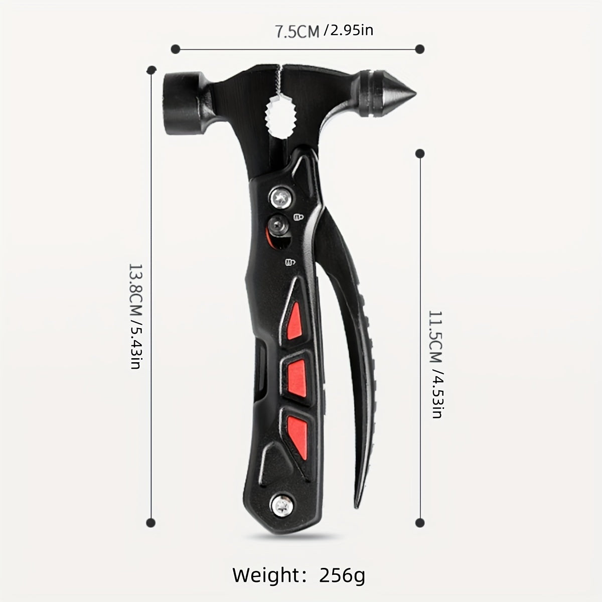 Stainless Steel Car Safety Hammer - Emergency Escape Tool with Rapid Glass Breaker - Durable, Lightweight, Aluminum Outdoor Survival Kit for Ultimate Protection