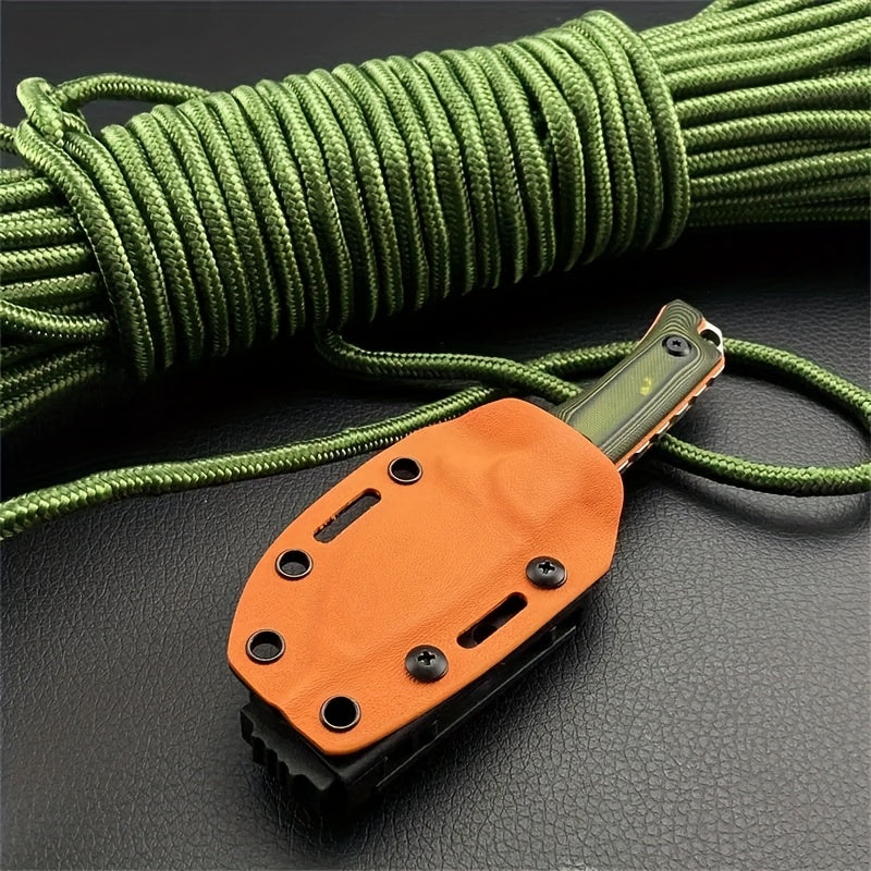 Premium S90V Stainless Steel 1pc Fixed Blade Knife - Lightweight, Durable G10 Handle, Kydex Sheath for Camping & Outdoor Survival | Men's Gift, Camping Accessories