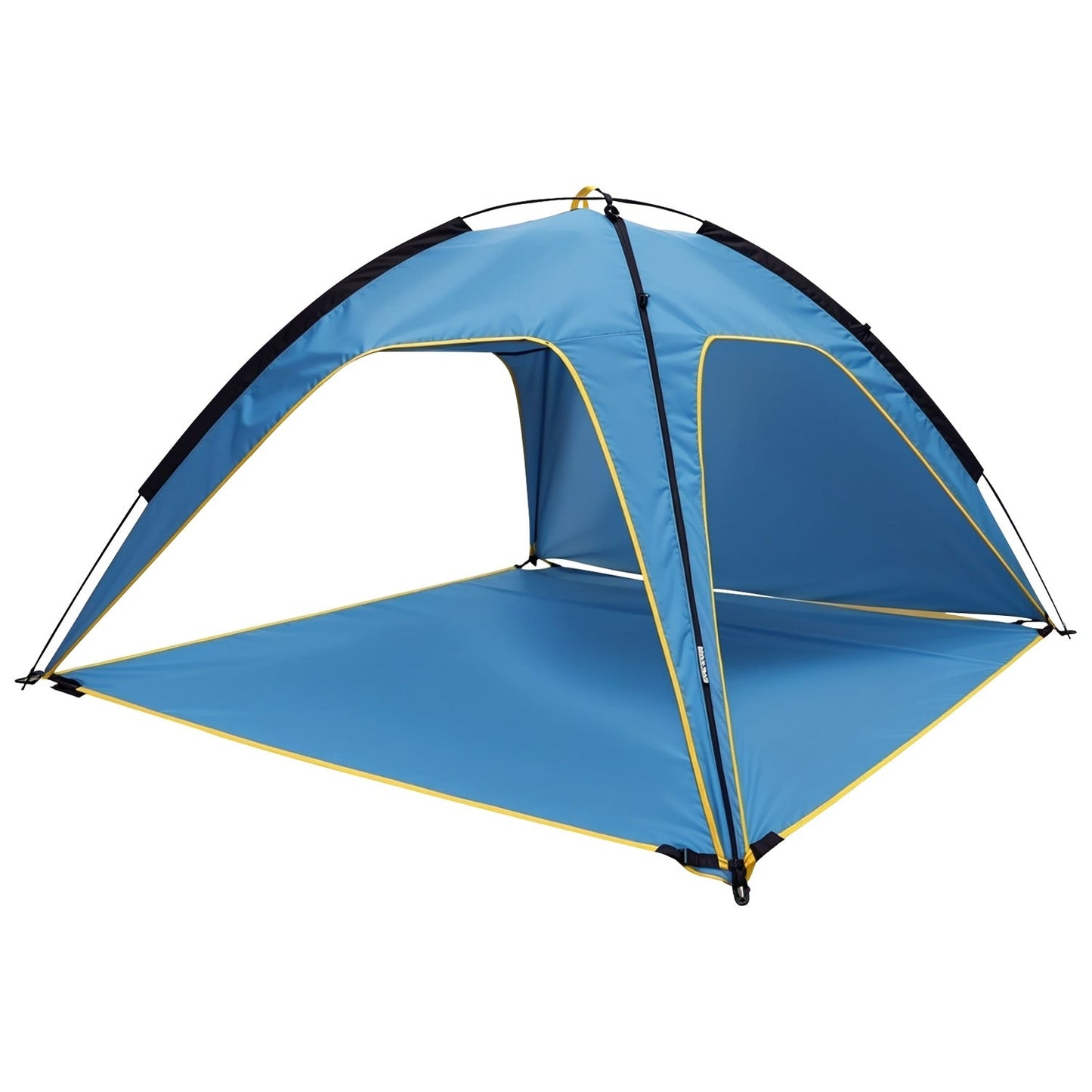 1Pc 4 - 6 Person Beach Tent Canopy With 3 Door Openings Carry Bag UPF50 Waterproof For Beach Picnic Camping Hiking Adventure Fishing - Tactinest.com