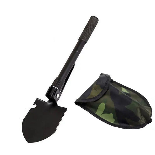 1PC Engineer Shovel Military Shovel Outdoor Multifunctional Folding Military Shovel Vehicle Camping Fishing Shovel Pickaxe - Tactinest.com