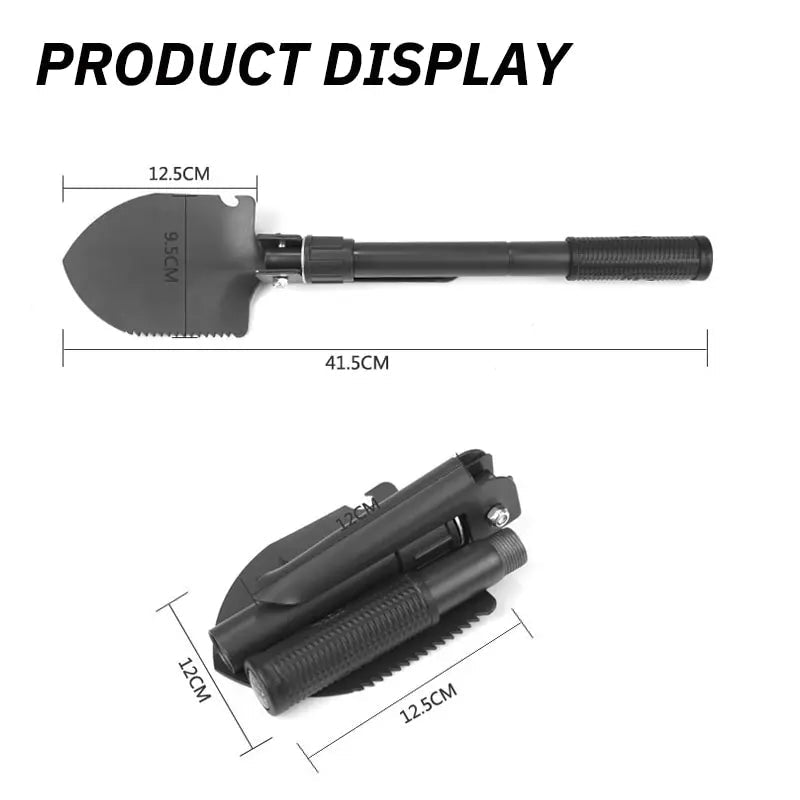 1PC Engineer Shovel Military Shovel Outdoor Multifunctional Folding Military Shovel Vehicle Camping Fishing Shovel Pickaxe - Tactinest.com