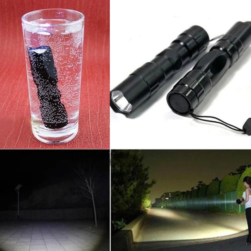 1PCS Portable Waterproof Mini LED Flashlights Aluminium Small Electric Torch High Power Light For Night Fishing - Tactinest.com