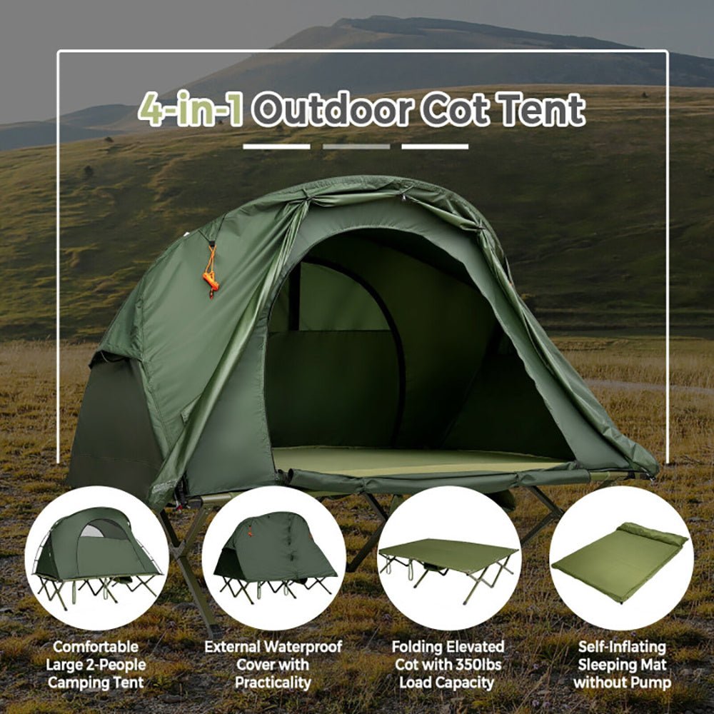 2 - Person Outdoor Camping Tent With External Cover - Tactinest.com
