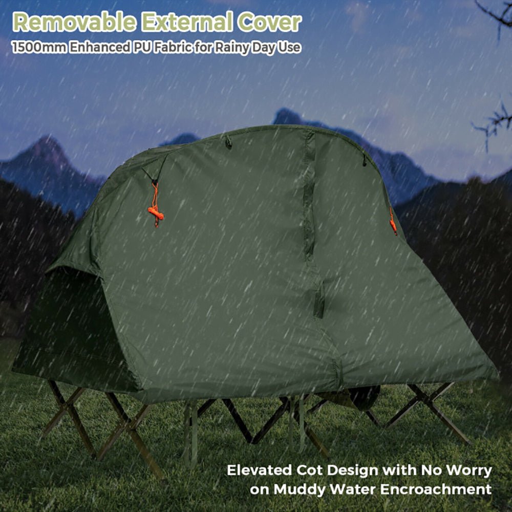2 - Person Outdoor Camping Tent With External Cover - Tactinest.com