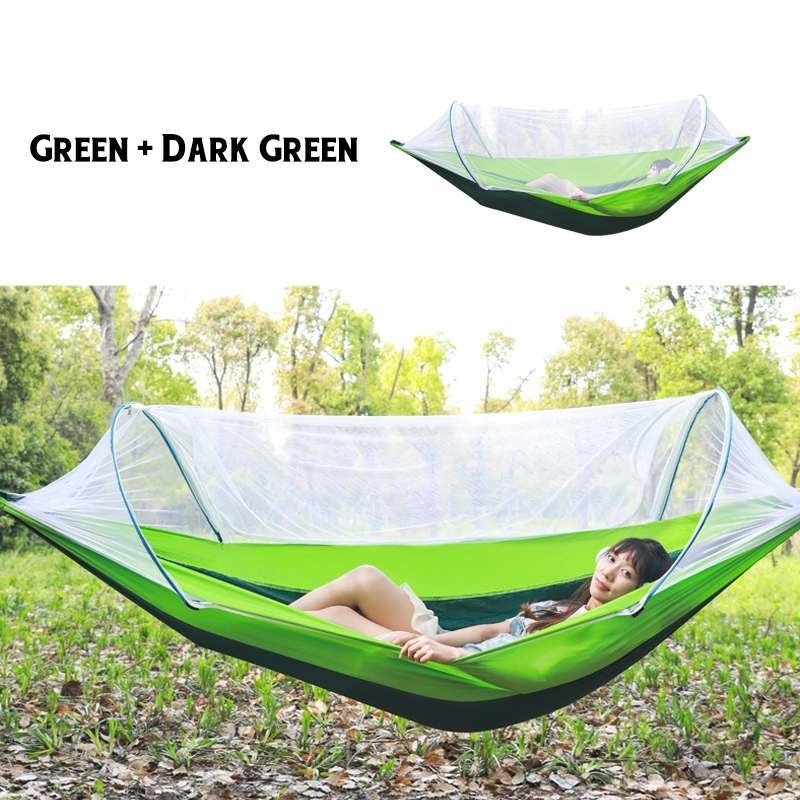 2 Person Portable Outdoor Mosquito Parachute Hammock - Tactinest.com