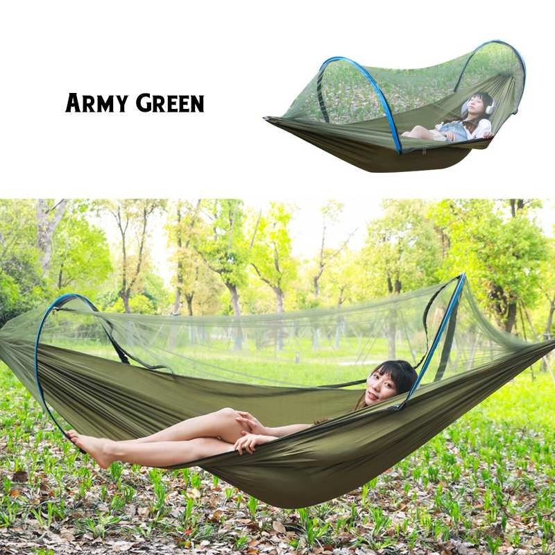 2 Person Portable Outdoor Mosquito Parachute Hammock - Tactinest.com