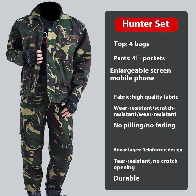 Tactical Camouflage Suit Black Python Pattern Suit Men's Overalls