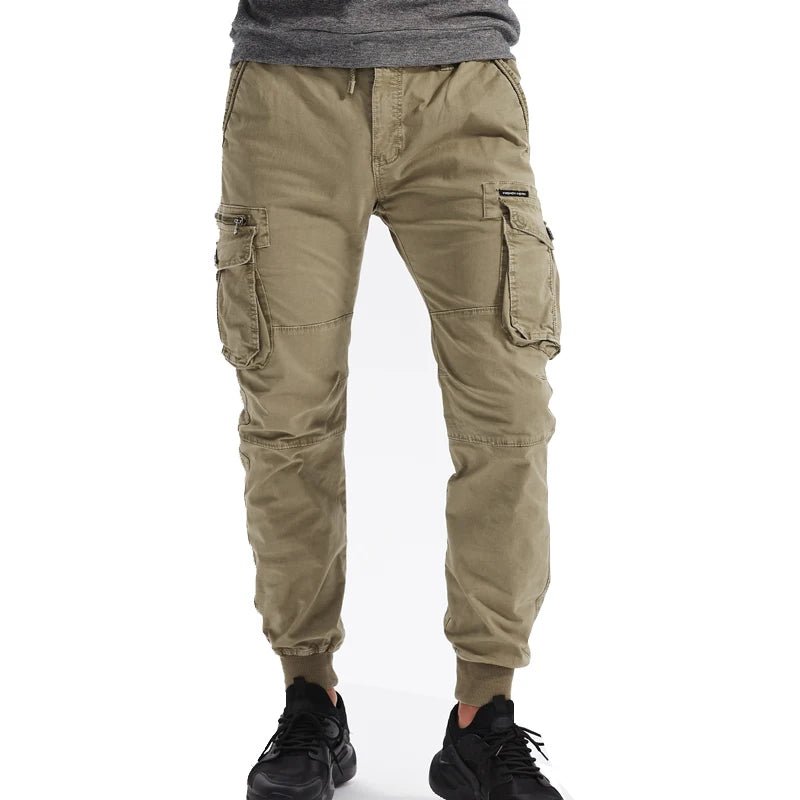2024 New Cotton Men Cargo Pants Khaki Casual Men Tactical Joggers Cargo Multi - Pocket Fashions Black Army Trousers Work Wear - Tactinest.com