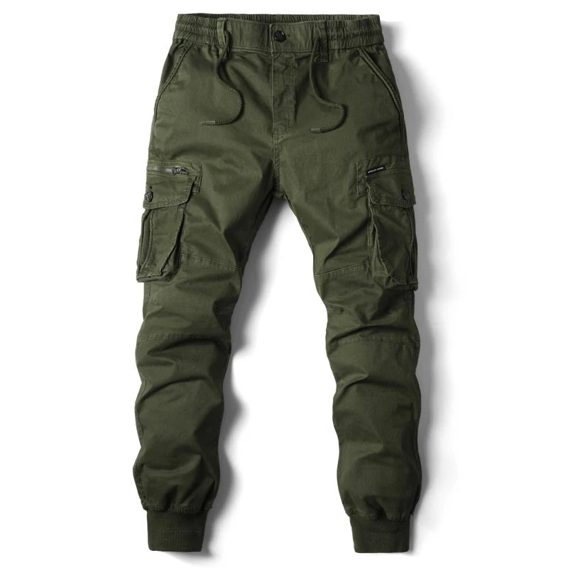 2024 New Cotton Men Cargo Pants Khaki Casual Men Tactical Joggers Cargo Multi - Pocket Fashions Black Army Trousers Work Wear - Tactinest.com