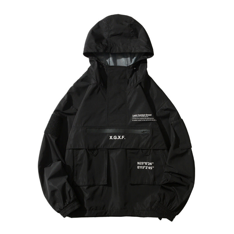 Multi pocket tactical function assault jacket overalls men's jacket