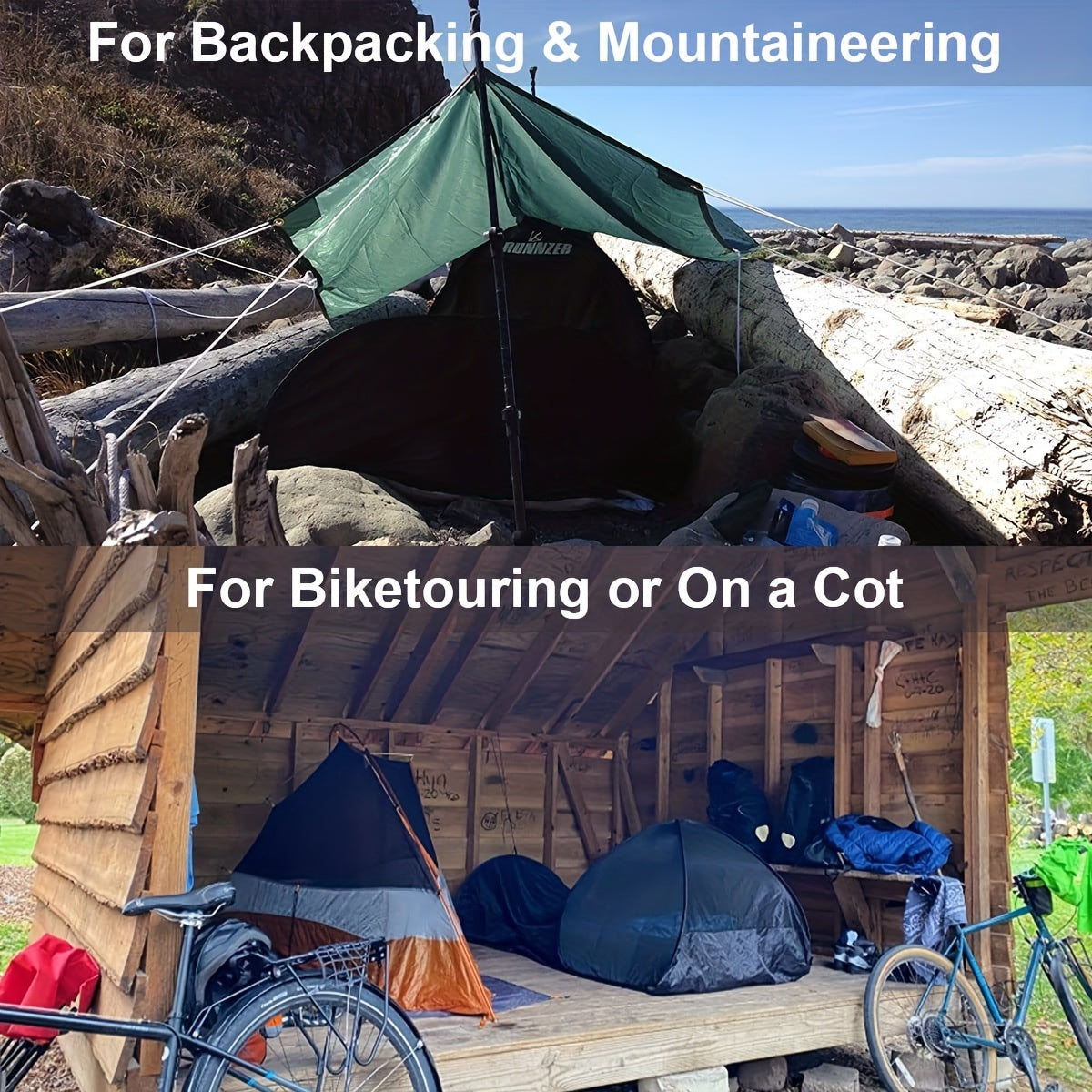 Single - person Mosquito - Proof Camping Tent | Lightweight, Portable, and Space - Saving. Essential for Backpacking Trips and Outdoor Survival