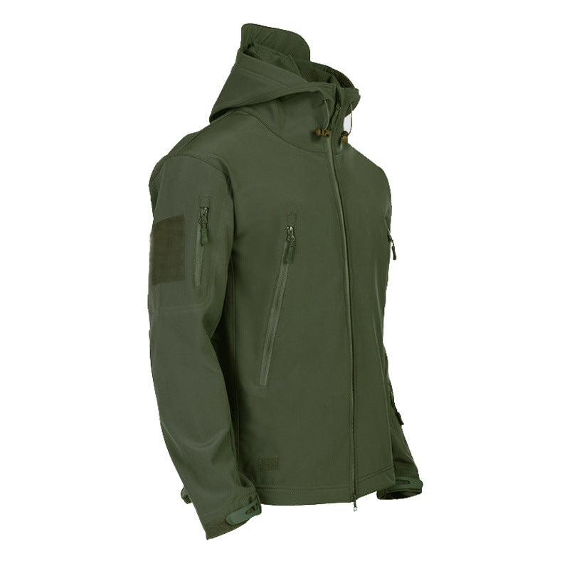 Men's Tactical Jacket Warm Collar Scratch Resistant Design Comfortable