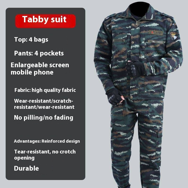 Tactical Camouflage Suit Black Python Pattern Suit Men's Overalls