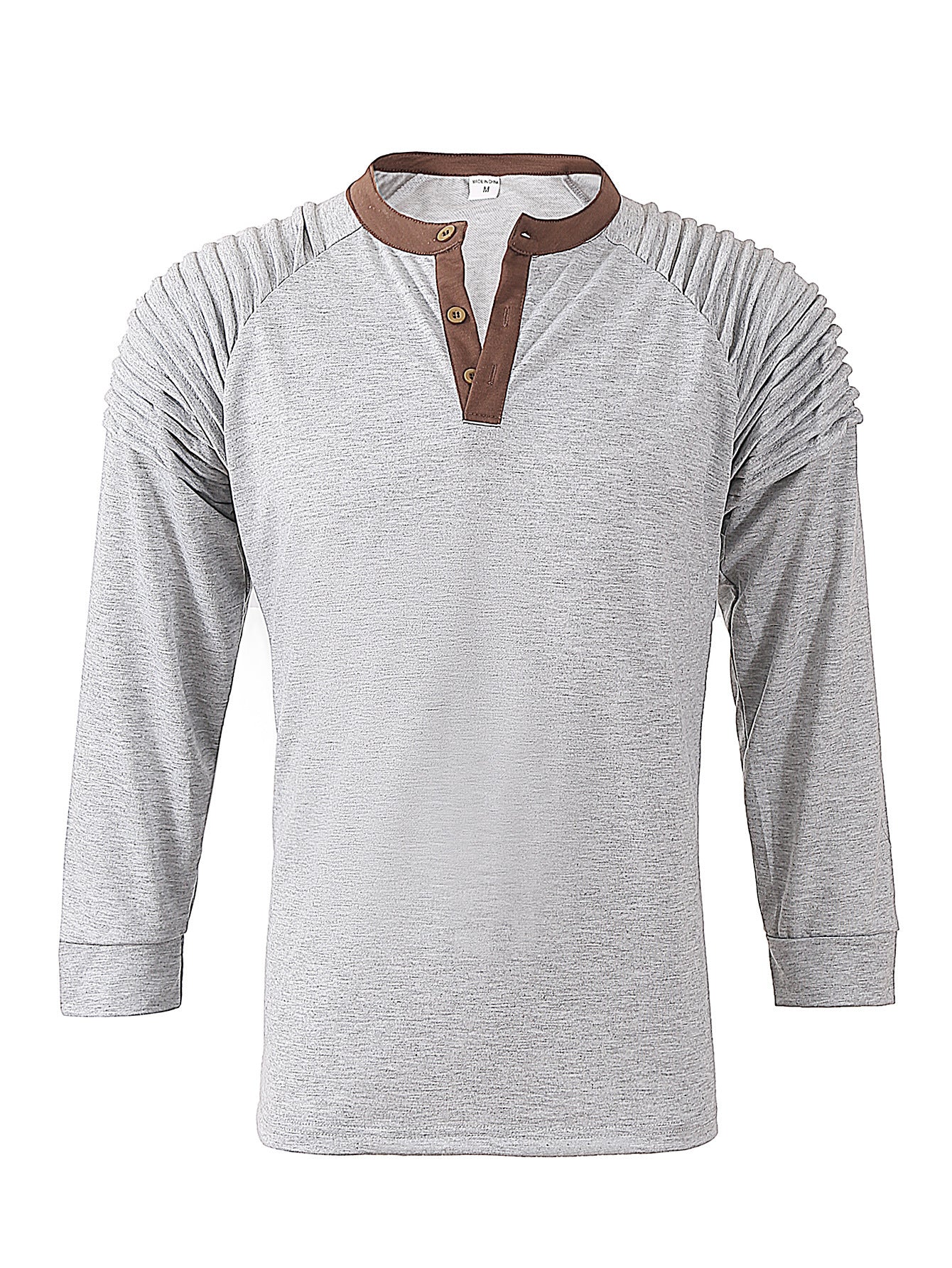 Men's Tactical Long Sleeve T-shirt Amazon Button Long Sleeve