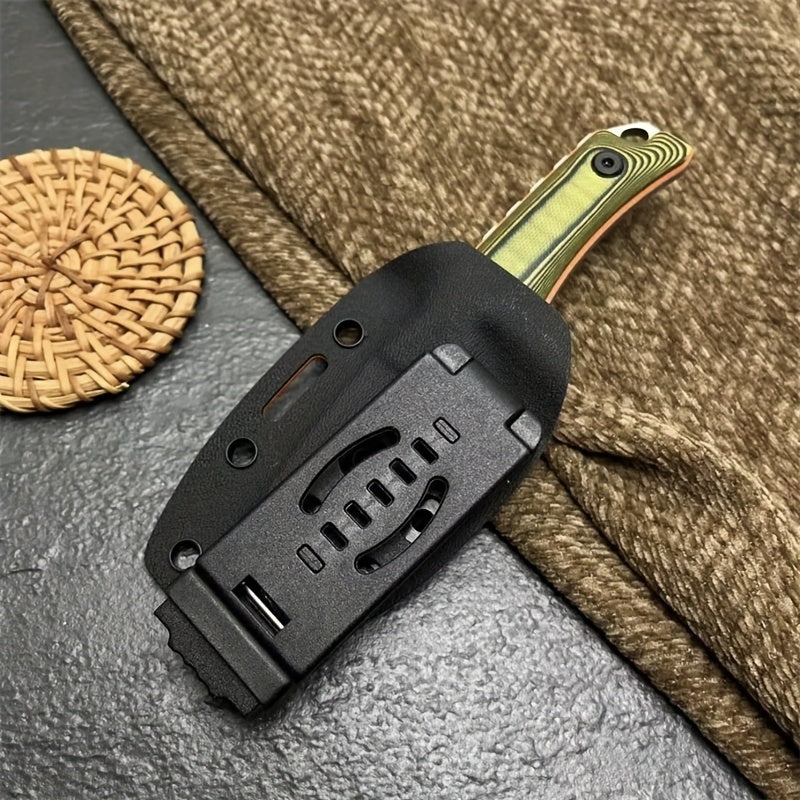 Premium S90V Stainless Steel 1pc Fixed Blade Knife - Lightweight, Durable G10 Handle, Kydex Sheath for Camping & Outdoor Survival | Men's Gift, Camping Accessories
