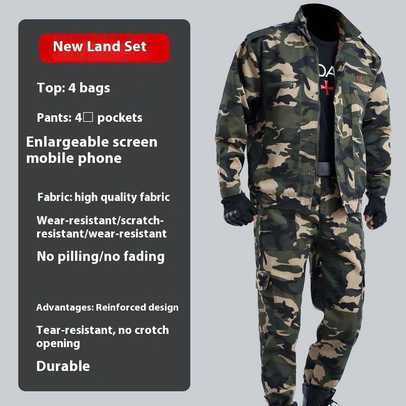 Tactical Camouflage Suit Black Python Pattern Suit Men's Overalls