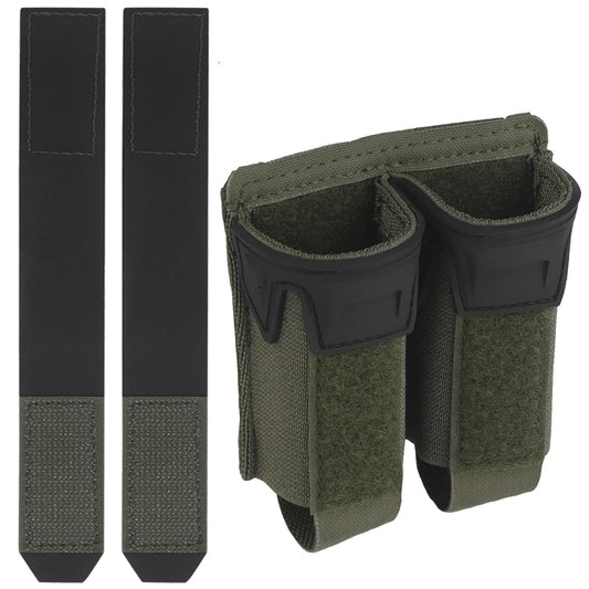 9MM Double Mag Pouch Agilit Style Pincers Pistol Magazine Pouch MOLLE Quick Release Airsoft Hunting Vest Tactical Belt Gear - Tactinest.com
