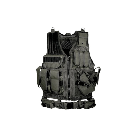 UD_Utg Comfortable Black Tactical Vest Made of Oxford and Nylon for Outdoor Usage Plate Carrier