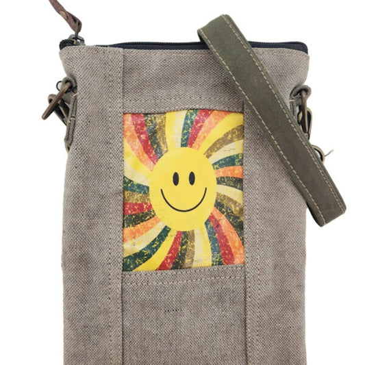 TD Groovy Smile Recycled Small Crossbody Tent Arm Bag