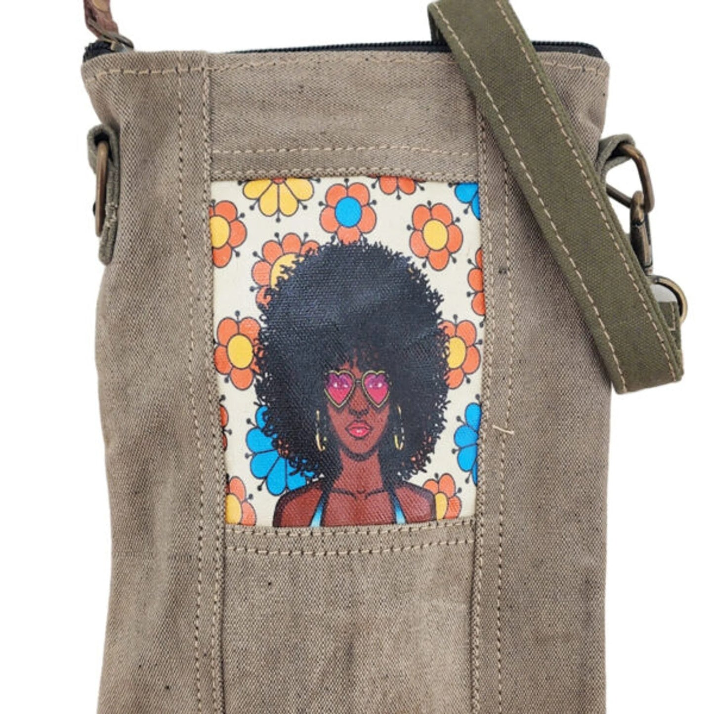 TD Disco Queen Small Crossbody Outdoor Bag Recycled Tent Design